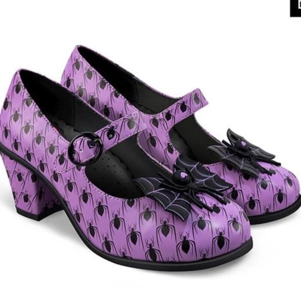 Hot Chocolate Design Spider Mary Jane Heels EU 36 Fits US 6.5 w/ Box